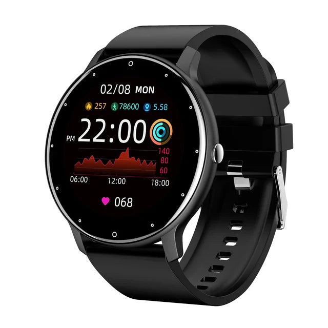 NNEOBA Smart Watch Écran Tactile Complet Tracker Fitness IP68 (Noir)