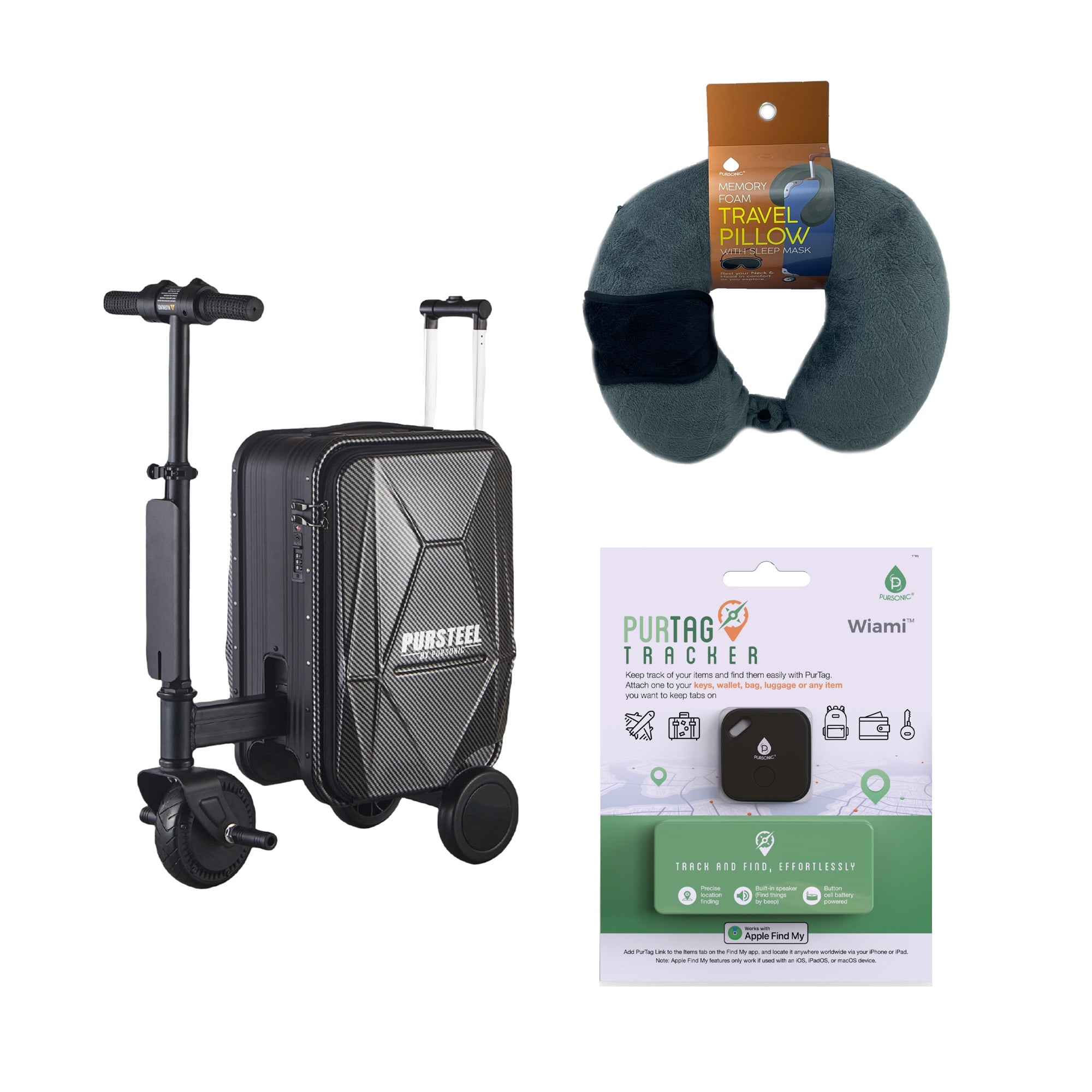 🧳 Pursonic Valise Électrique : La Valise Intelligente sur laquelle vous pouvez monter