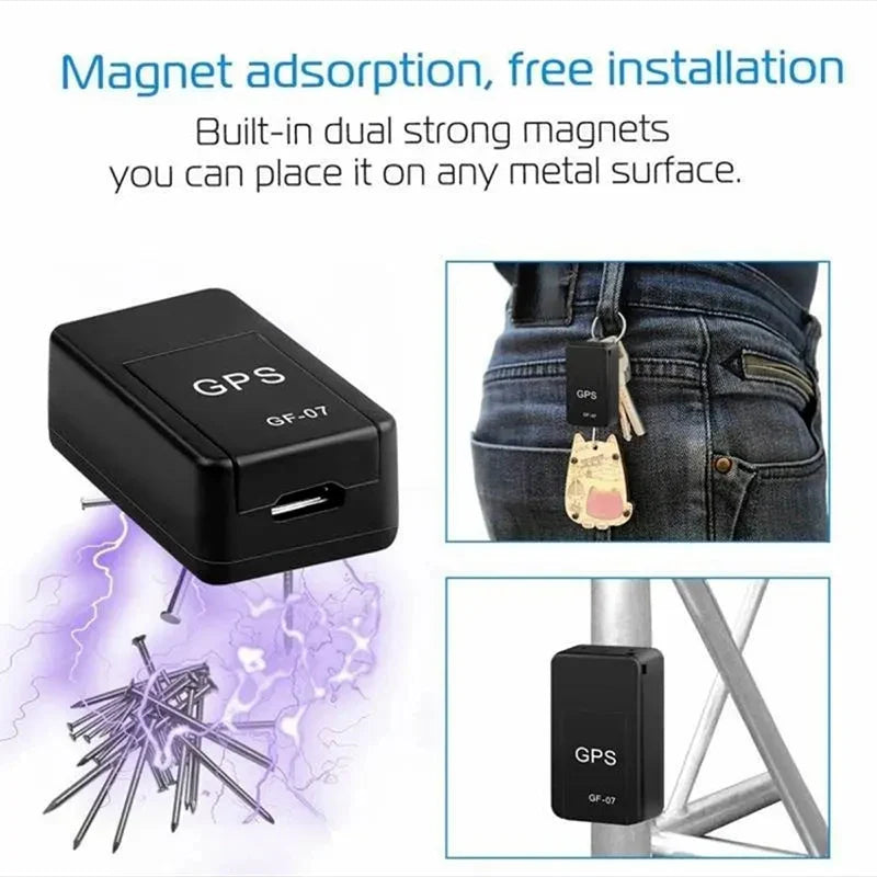 Le traceur GPS GF07 est un dispositif de localisation ultra-compact et magnétique, conçu pour surveiller discrètement vos véhicules, vos proches et vos animaux en temps réel.