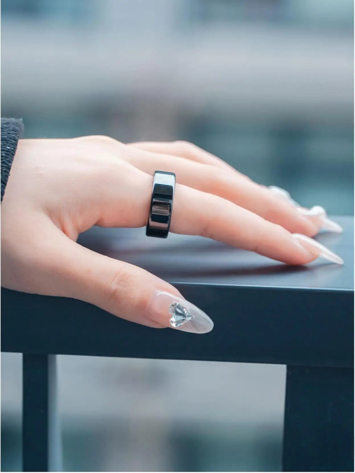 NNEOBA Nova Bague intelligente ,Santé & Fitness Tracker (Taille 9)